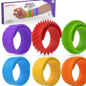 Silikon Fidget Toys Sensory Schnapparmbände, 6 Stück Slap Bracelets